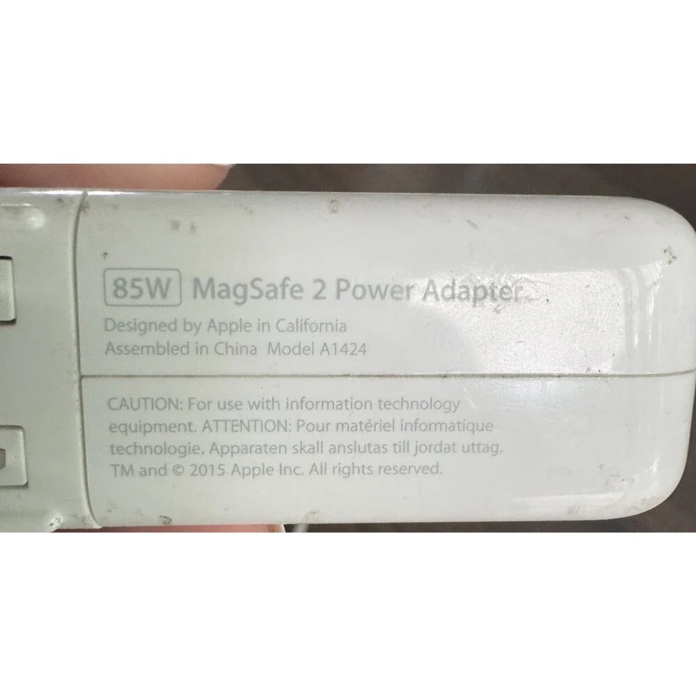 Apple Genuine Oem MagSafe 2 85W Power Adapter A1424 Authentic Apple Charger